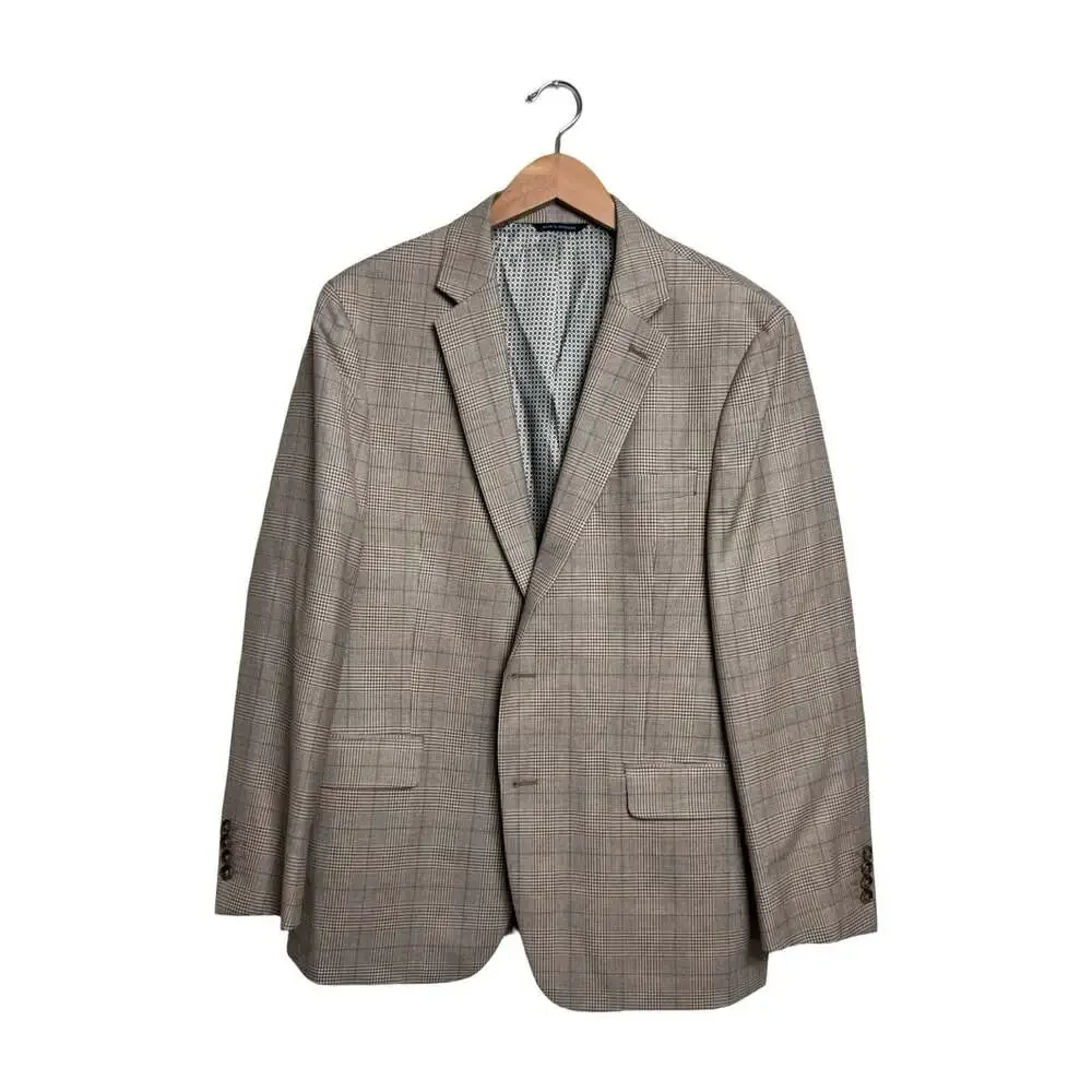 Ralph Lauren Men’s Silk And Wool Plaid Sports Blazer Jacket Size 42 R